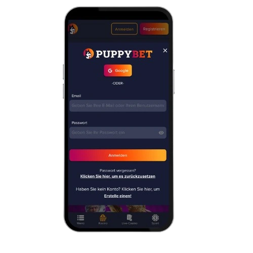 Puppybet en login